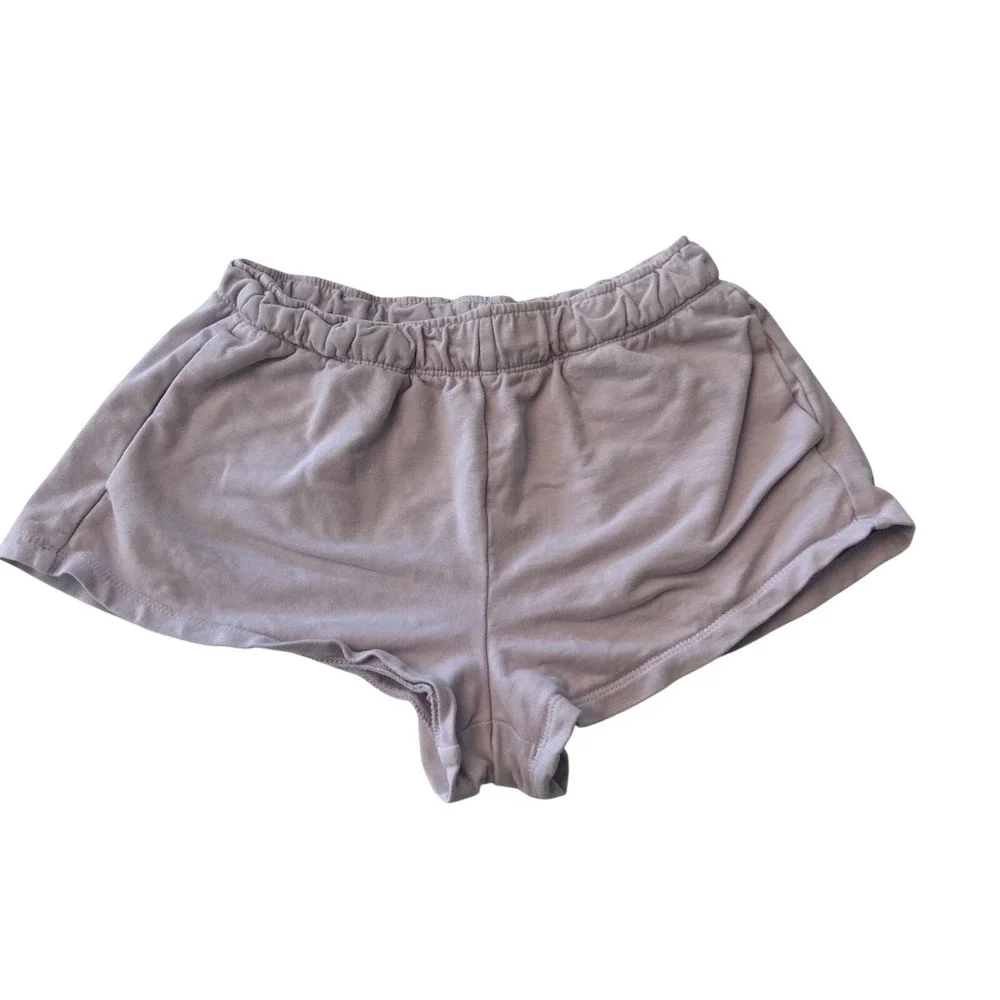 Athleta Girls Shorts Medium 8/10 Lavender Elastic Waist Play Sports Summer